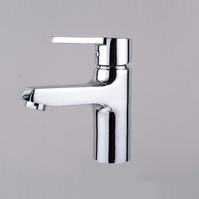 Single Handle Chrome Plated Finishing Brass Bathroom Basin Faucet Mixer